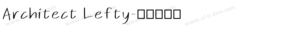 Architect Lefty字体转换